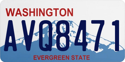 WA license plate AVQ8471