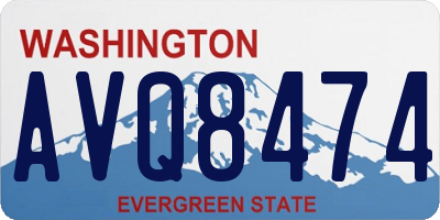 WA license plate AVQ8474