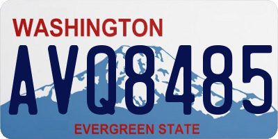 WA license plate AVQ8485