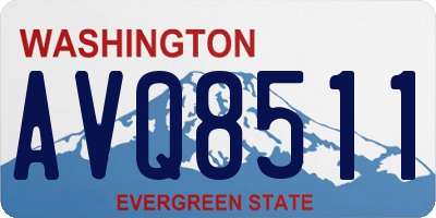 WA license plate AVQ8511