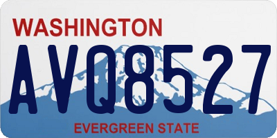 WA license plate AVQ8527