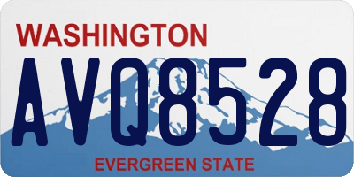 WA license plate AVQ8528