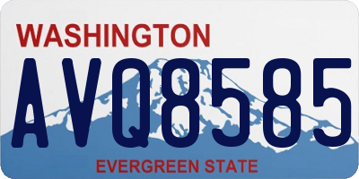 WA license plate AVQ8585