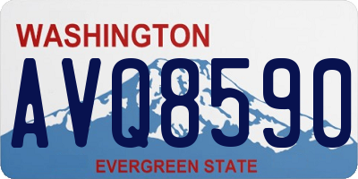 WA license plate AVQ8590