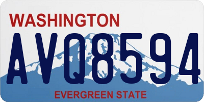 WA license plate AVQ8594