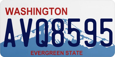 WA license plate AVQ8595