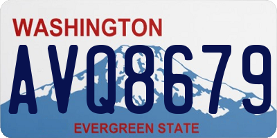 WA license plate AVQ8679