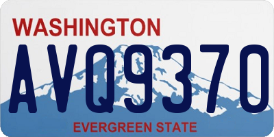 WA license plate AVQ9370