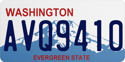 WA license plate AVQ9410