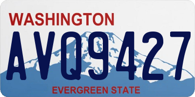 WA license plate AVQ9427