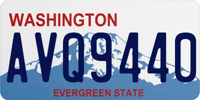 WA license plate AVQ9440