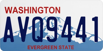 WA license plate AVQ9441