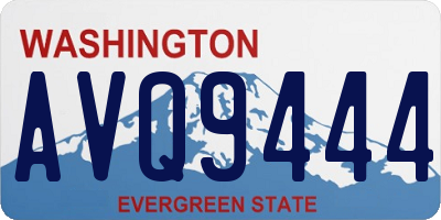 WA license plate AVQ9444