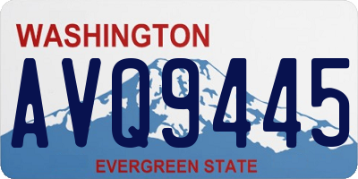 WA license plate AVQ9445