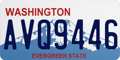 WA license plate AVQ9446