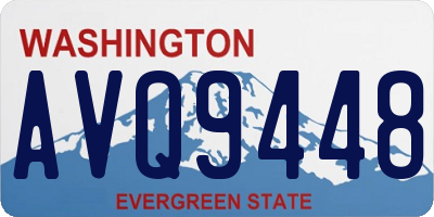 WA license plate AVQ9448