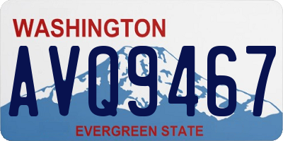 WA license plate AVQ9467