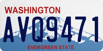 WA license plate AVQ9471