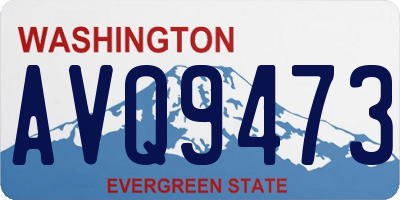 WA license plate AVQ9473