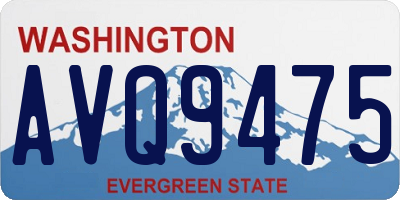 WA license plate AVQ9475