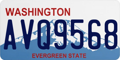 WA license plate AVQ9568