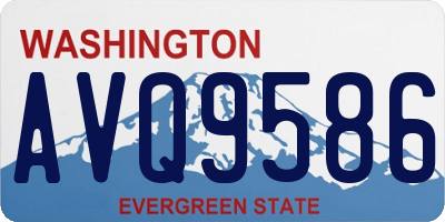 WA license plate AVQ9586