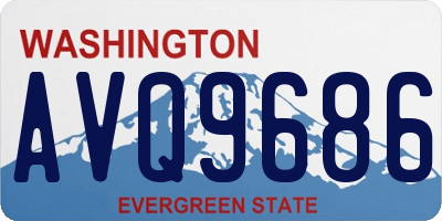 WA license plate AVQ9686