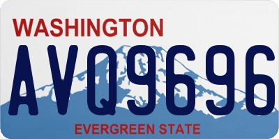WA license plate AVQ9696