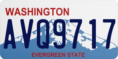 WA license plate AVQ9717