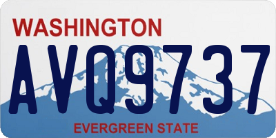 WA license plate AVQ9737