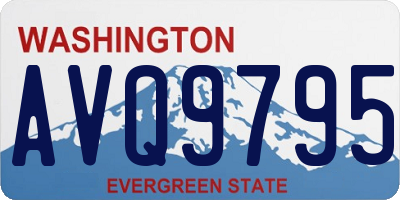 WA license plate AVQ9795