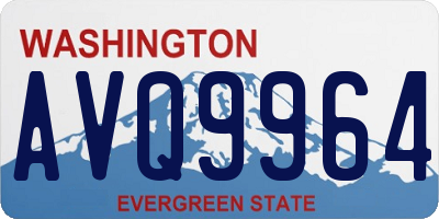 WA license plate AVQ9964