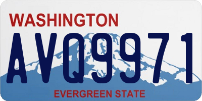 WA license plate AVQ9971