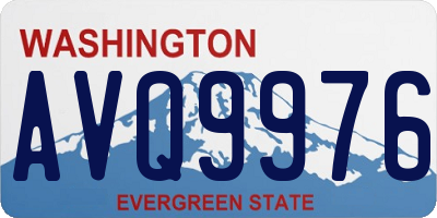 WA license plate AVQ9976