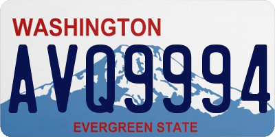 WA license plate AVQ9994