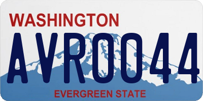 WA license plate AVR0044