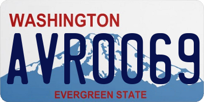 WA license plate AVR0069