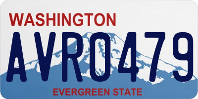 WA license plate AVR0479