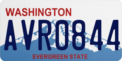 WA license plate AVR0844