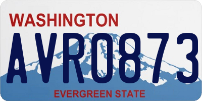 WA license plate AVR0873