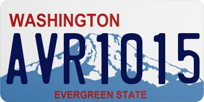 WA license plate AVR1015