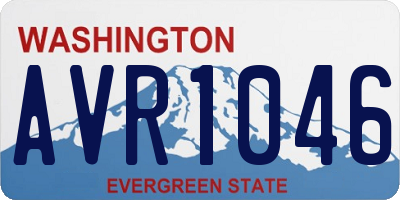 WA license plate AVR1046