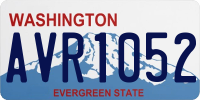 WA license plate AVR1052