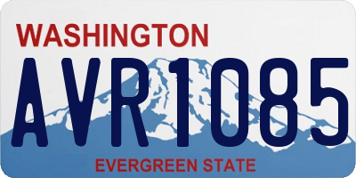 WA license plate AVR1085