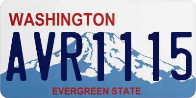 WA license plate AVR1115