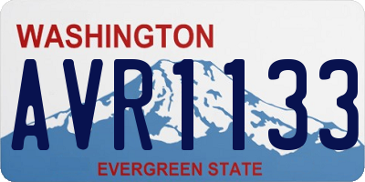 WA license plate AVR1133