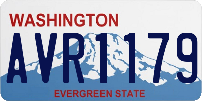 WA license plate AVR1179