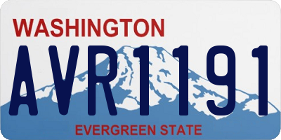 WA license plate AVR1191