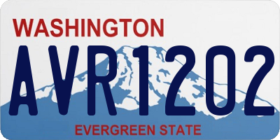 WA license plate AVR1202