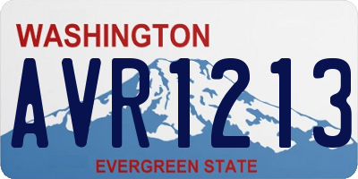 WA license plate AVR1213